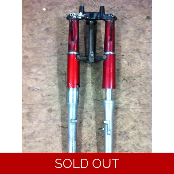 1972-73 Honda CB350F Four Complete Front Fork Assembly